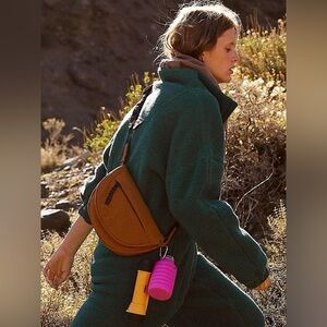 Free People Hit The Trails Sling Bag Brown Orange